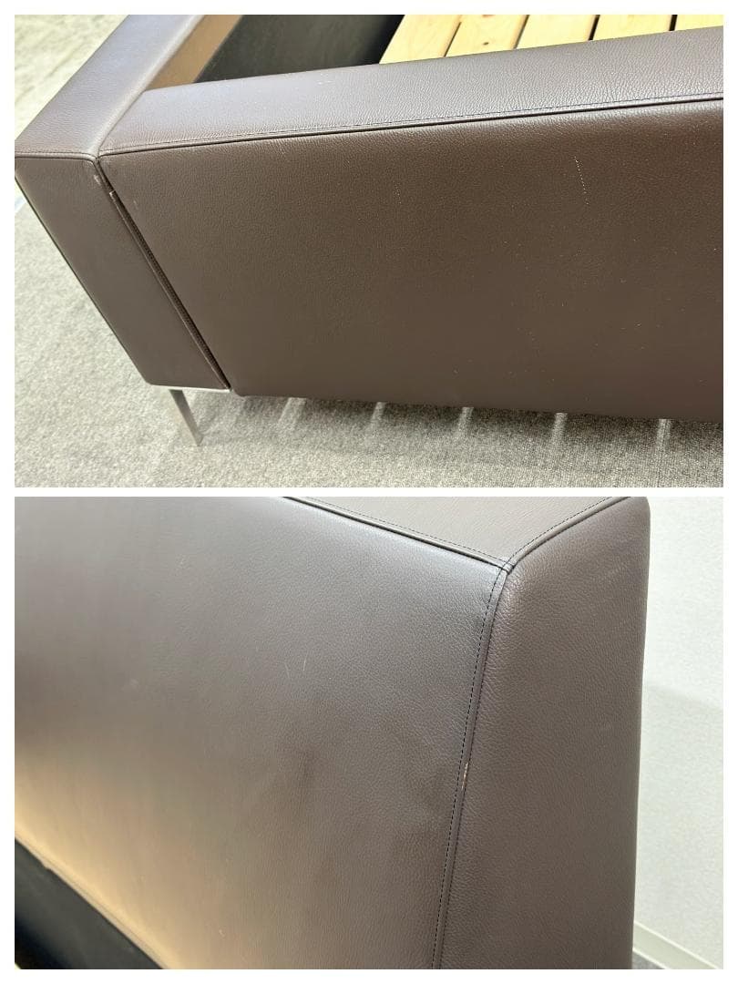 TIME & STYLE■ベッドフレーム　キングサイズ　ハイクラスモダン　レザー