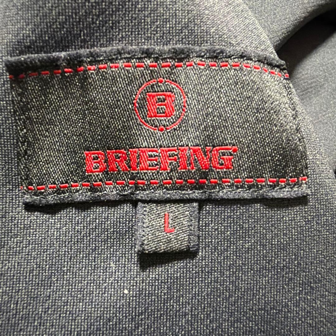 BRIEFING GOLF 3Dロゴ ジップパーカー 黒 L