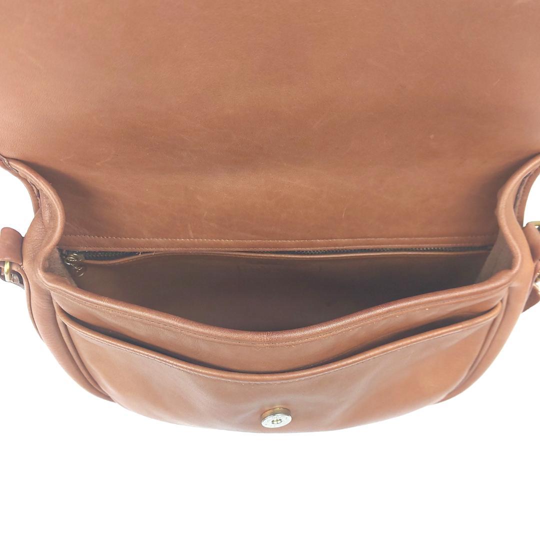 COACH コーチ ショルダーバッグ オールドコーチ フラップ レザー USA製