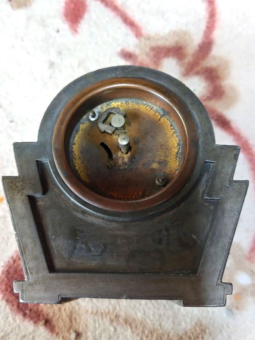 東京時計製造　銅製　置き時計　アンティーク　ビンテージ【ジャンク品】