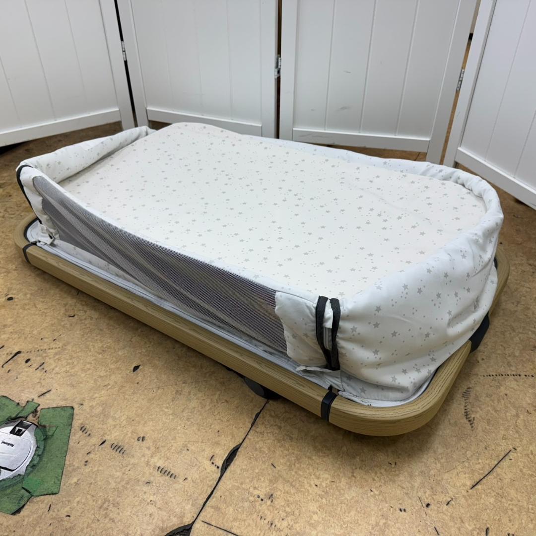 ★★HZDMJ　折り畳みベビーベッド　BabyCrib C03　グレー
