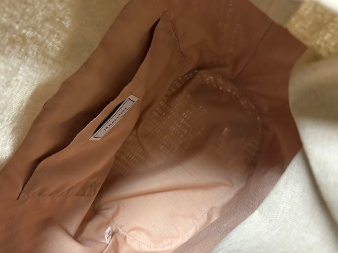 アナトリエリボンカゴバッグanatelier希少♡とーっても美品