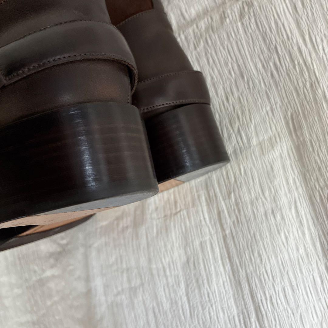 【ちよみ】サルトル ジョッキーブーツ 茶 36(約23cm) スウェード