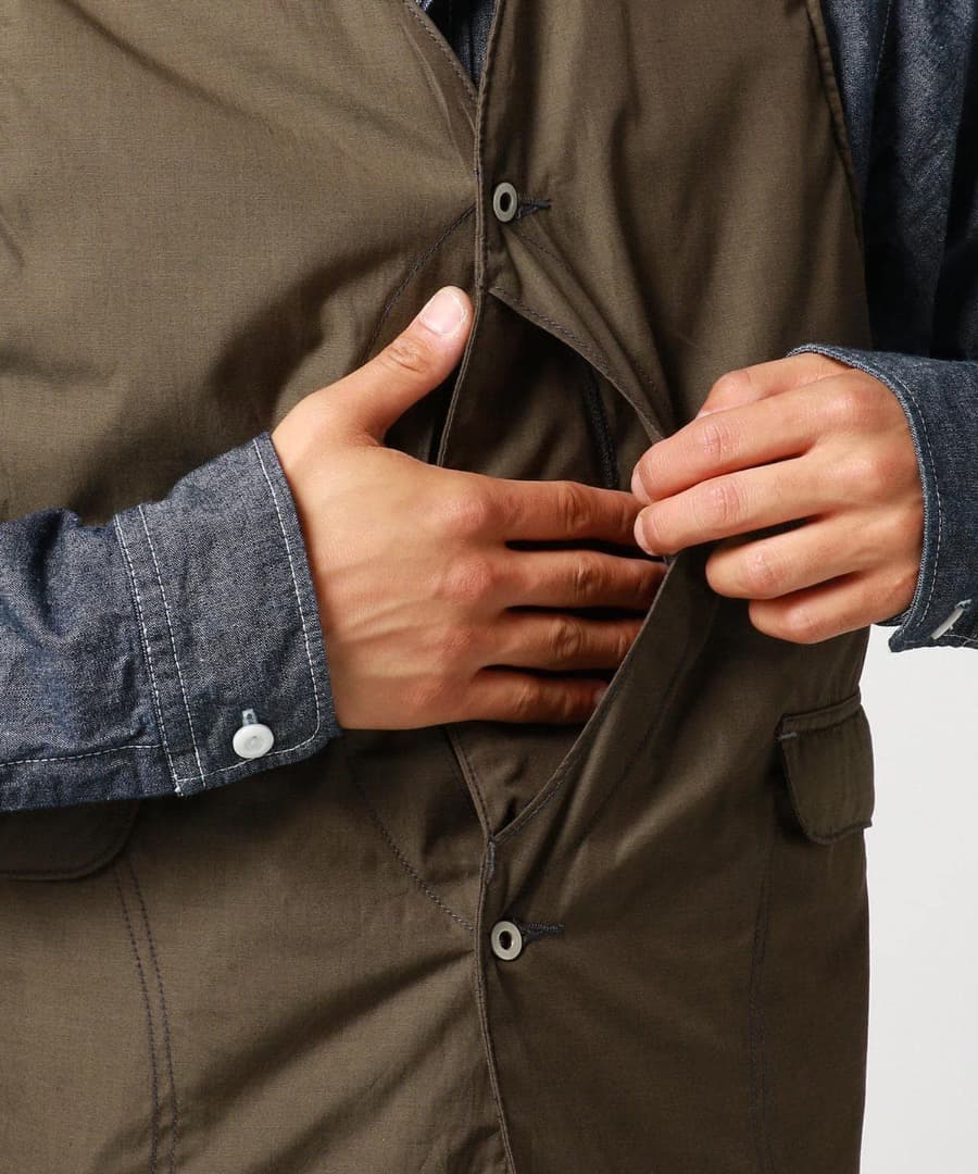 Post Overalls エンドオンエンド中綿ベスト／カバーオールo’alls