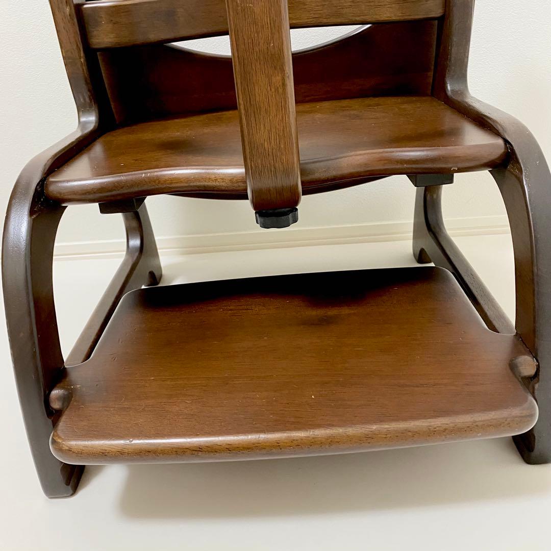 大和屋　すくすくローチェアⅡ テーブル・ガード付き　ベビーチェア　ダークブラウン