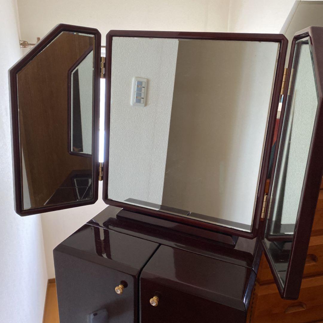 着払い❗️超特価❗️☆半三面ドレッサー☆  キャスター付き　レア　メープル