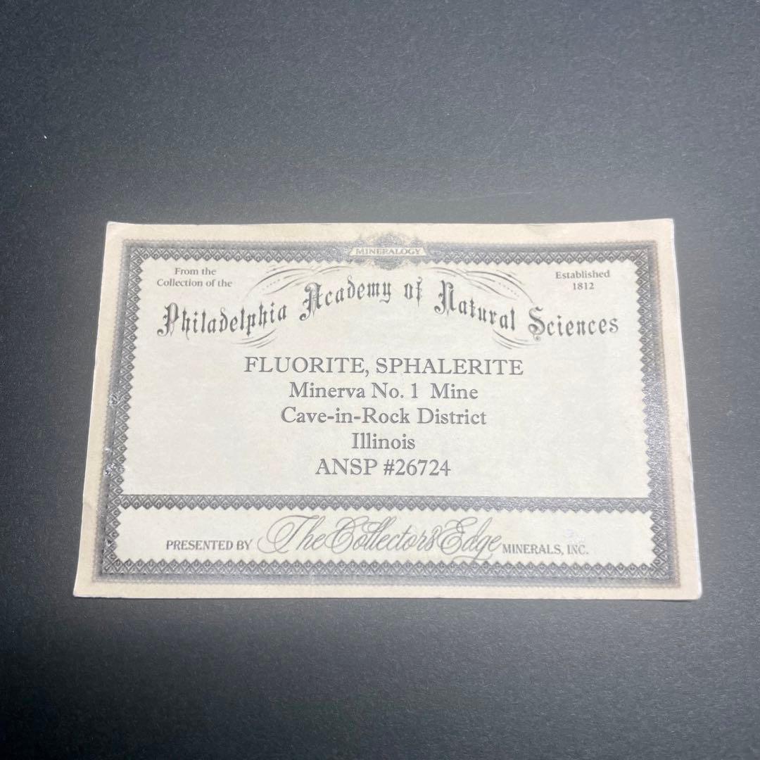 アメリカ イリノイ産 フローライト 蛍石 鉱物標本 原石