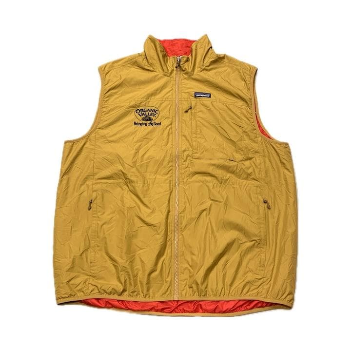 パタゴニア 古着 ナイロンベスト マスタード オーバーサイズ XXL