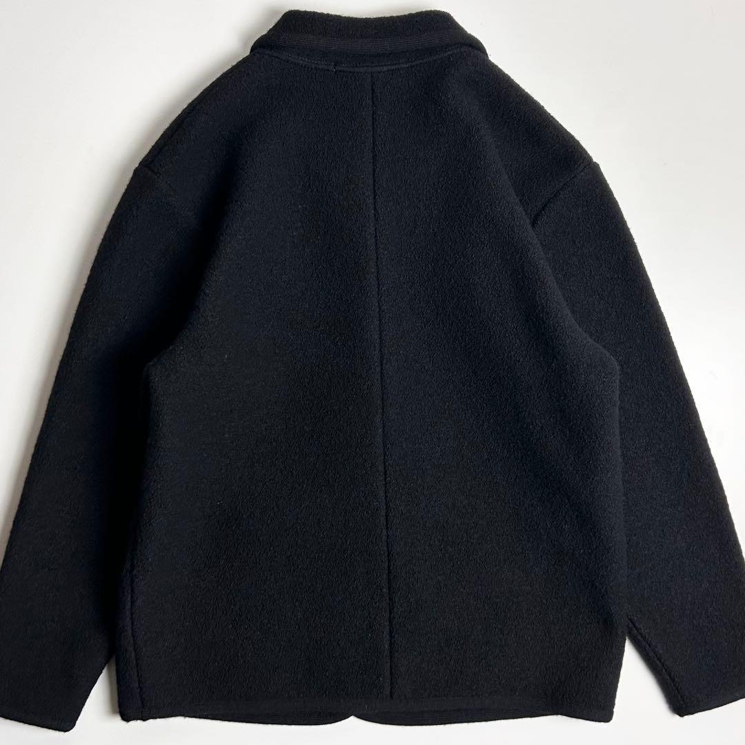 90s【美品】マドモアゼルノンノン/縮絨ウールジャケット/コート/くるみボタン