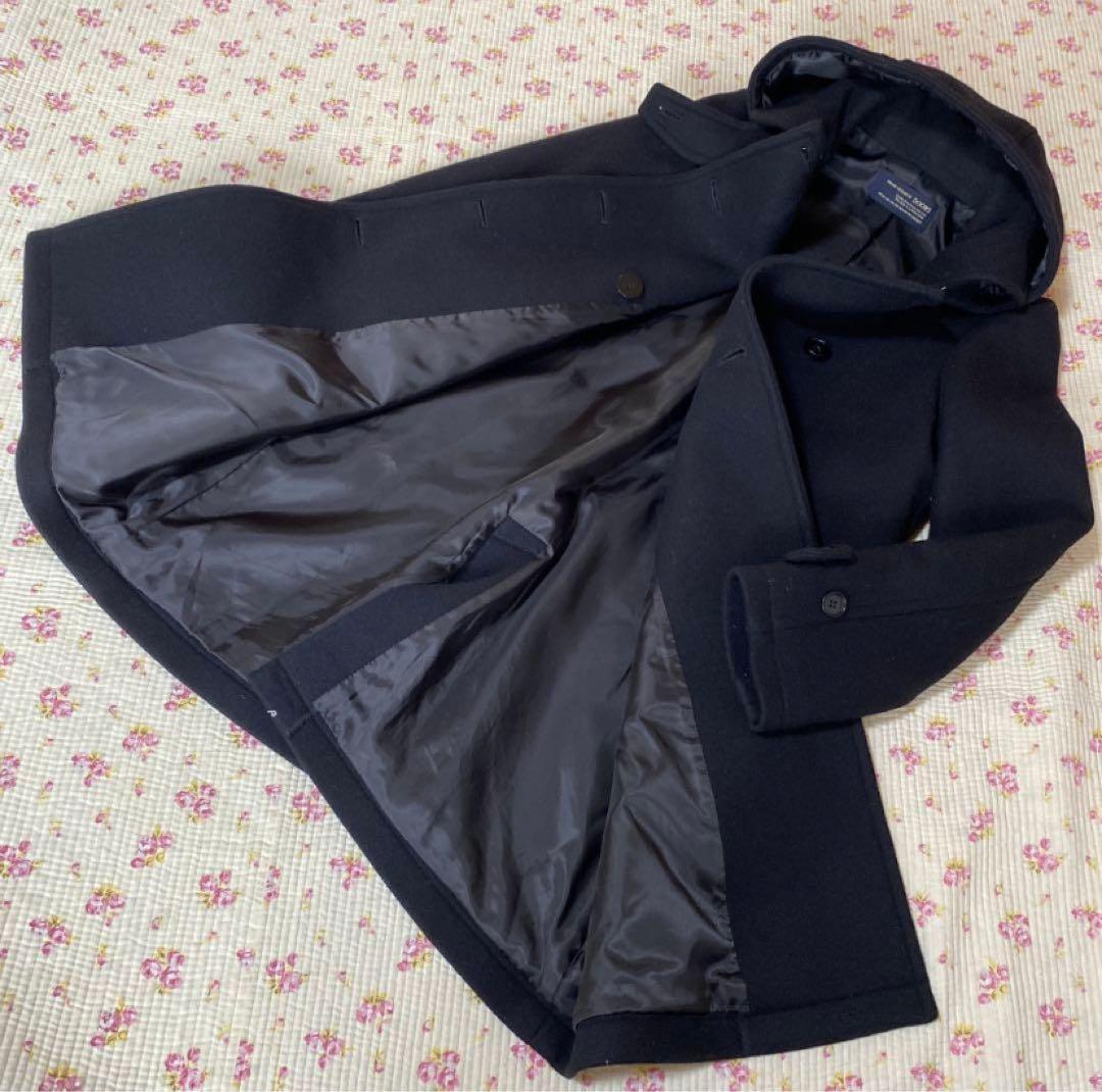 アーバンリサーチドアーズ 38 ショールカラー2WAYロングコート 黒 DMW