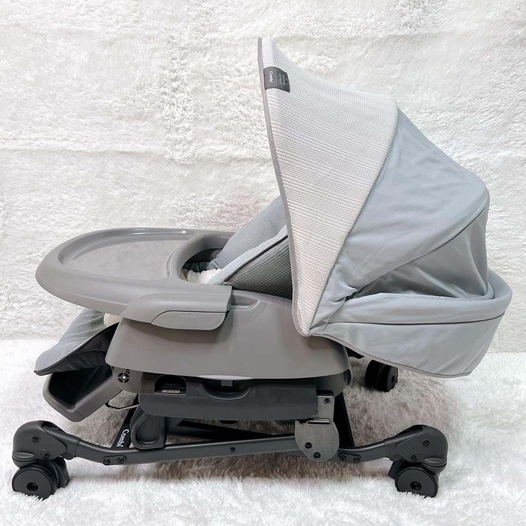 【美品】　Combi 　NEMULILA ＋L ハイローチェア　手動