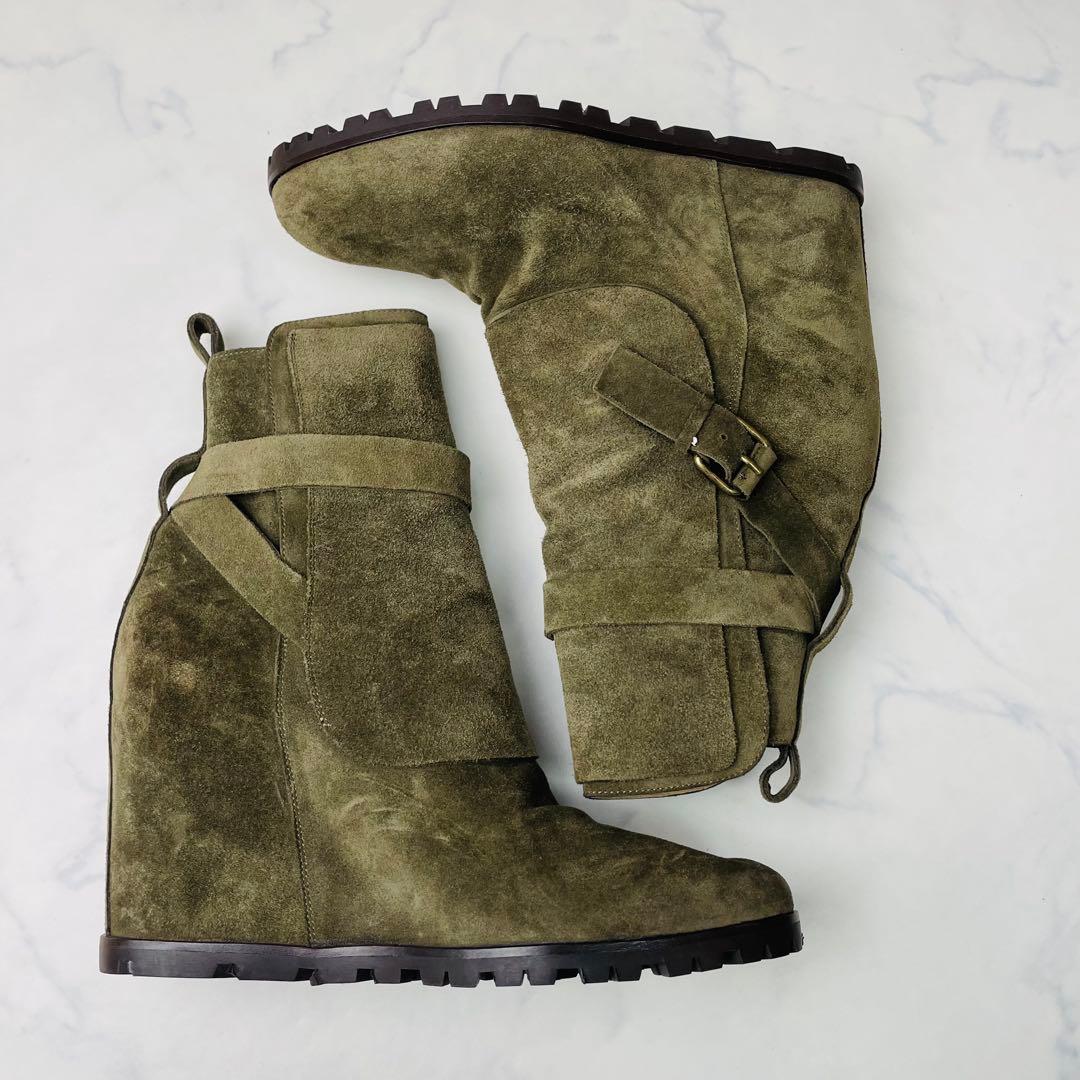 【試着のみ】SARTORE ジョッパーブーツ インヒール 本革 37(23.5)