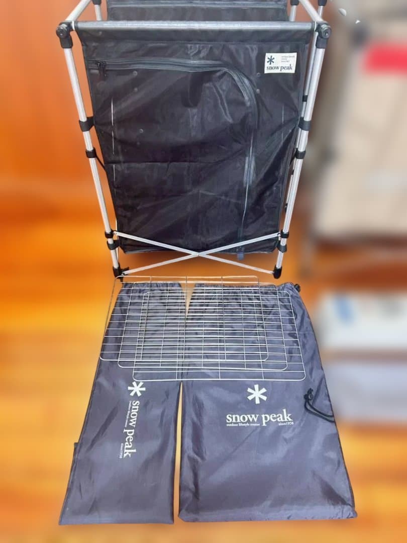 美品 廃盤 スノーピーク peak ネットラックスタンド セット