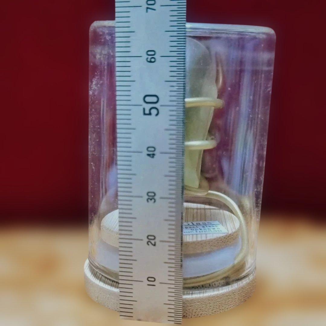 リビアガラス インパクトガラス置物 約50mm