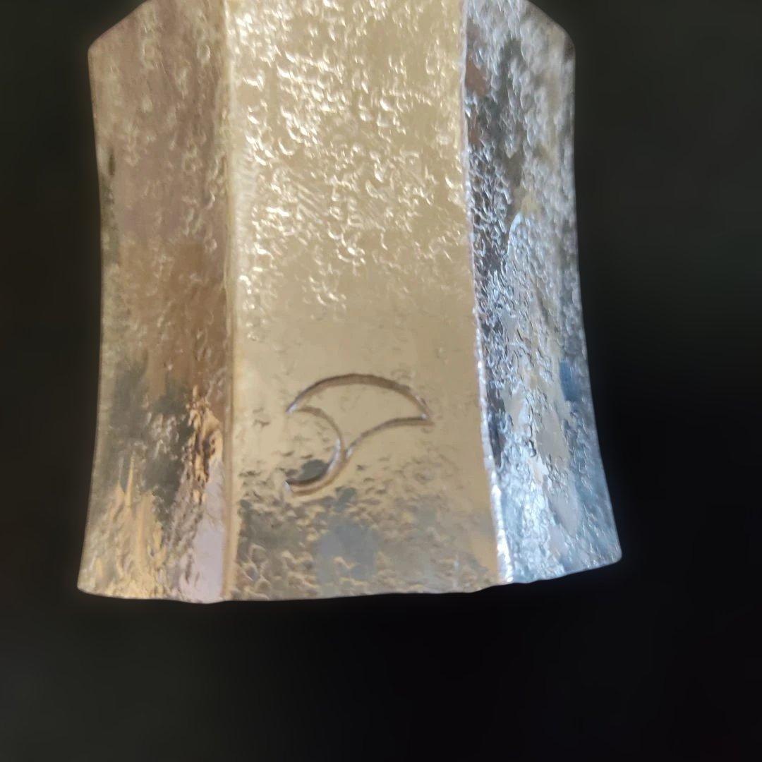 南鐐八角蓋置き。竹影堂。銀製品。 銀杏、いちょう。約70g。茶道具。