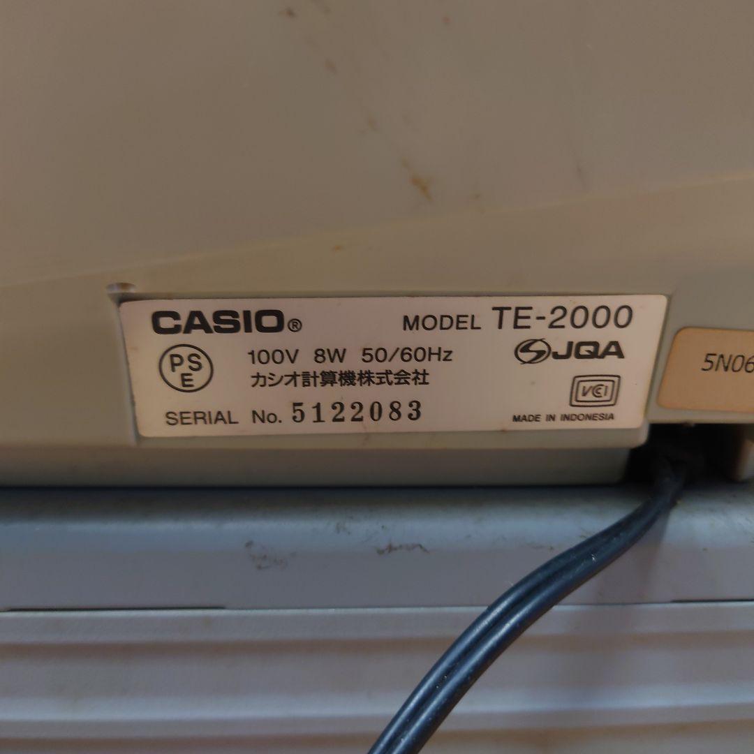 ■■CASIO TE-2000 電子レジスター 取説・鍵付