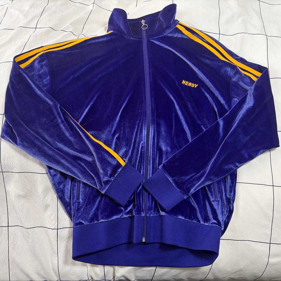 【美品】NERDY　ベロア　ジャージ　セットアップ トラックジャケット　M