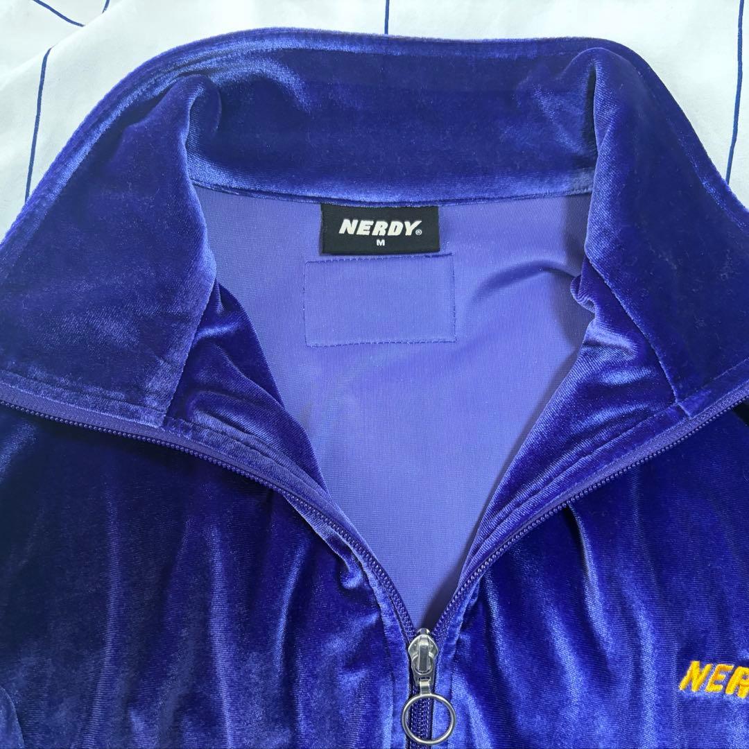【美品】NERDY　ベロア　ジャージ　セットアップ トラックジャケット　M