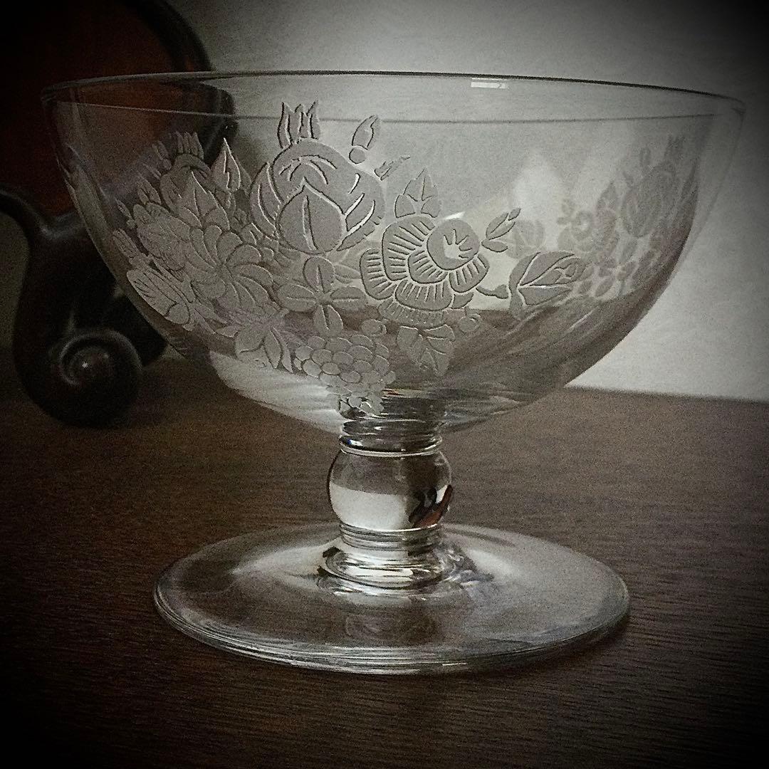 オールド バカラ ブーケ(BOUQUET) シャンパン クープ