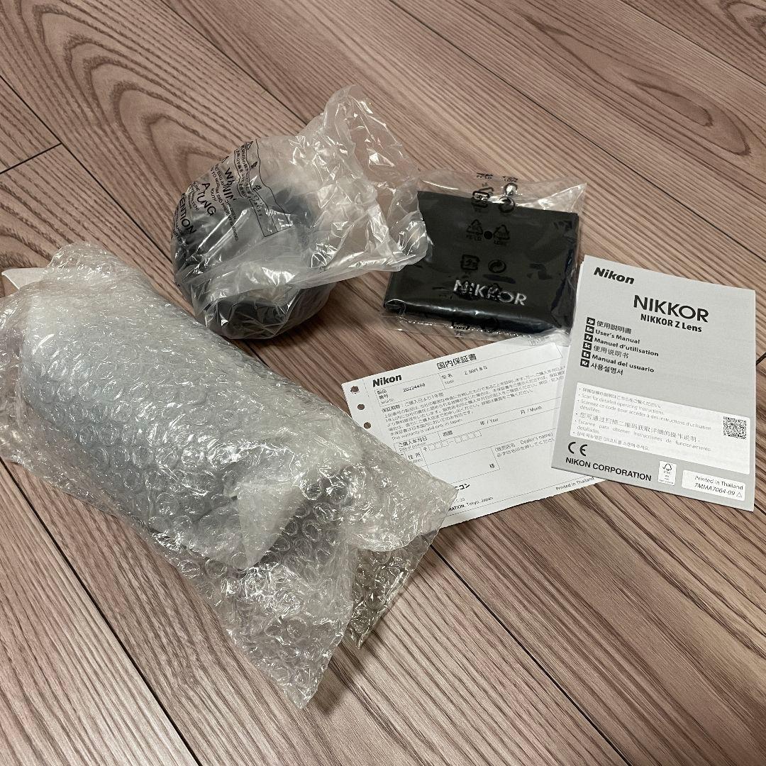 NIKKOR Z 50mm f1.8S レンズ【ほぼ新品】