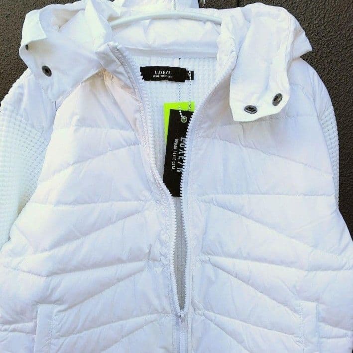 LUXE/R GOLF ダウンフェザーワッフル切替えパーカー45763WHL②