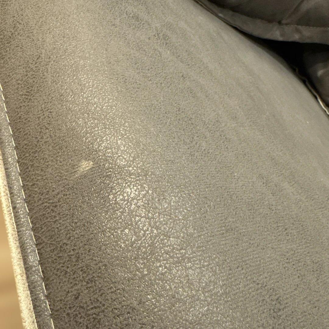 グレー2人掛けファブリックソファ　　おしゃれソファ長椅子