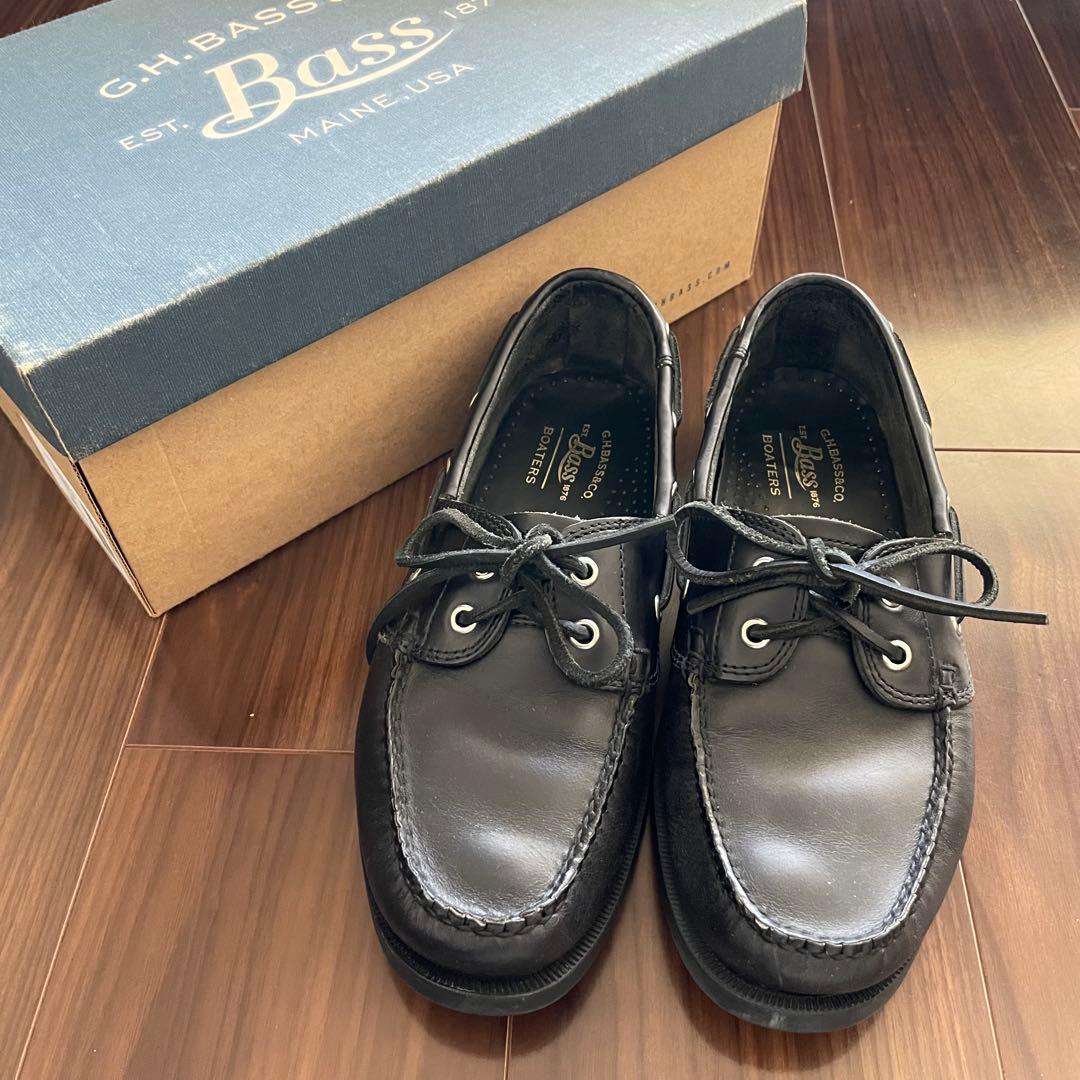 G.H. Bass & Co. ブラックデッキシューズ　US8（26cm相当）