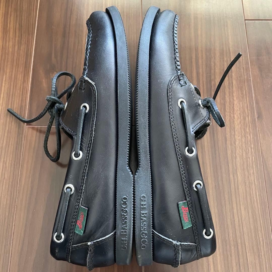 G.H. Bass & Co. ブラックデッキシューズ　US8（26cm相当）