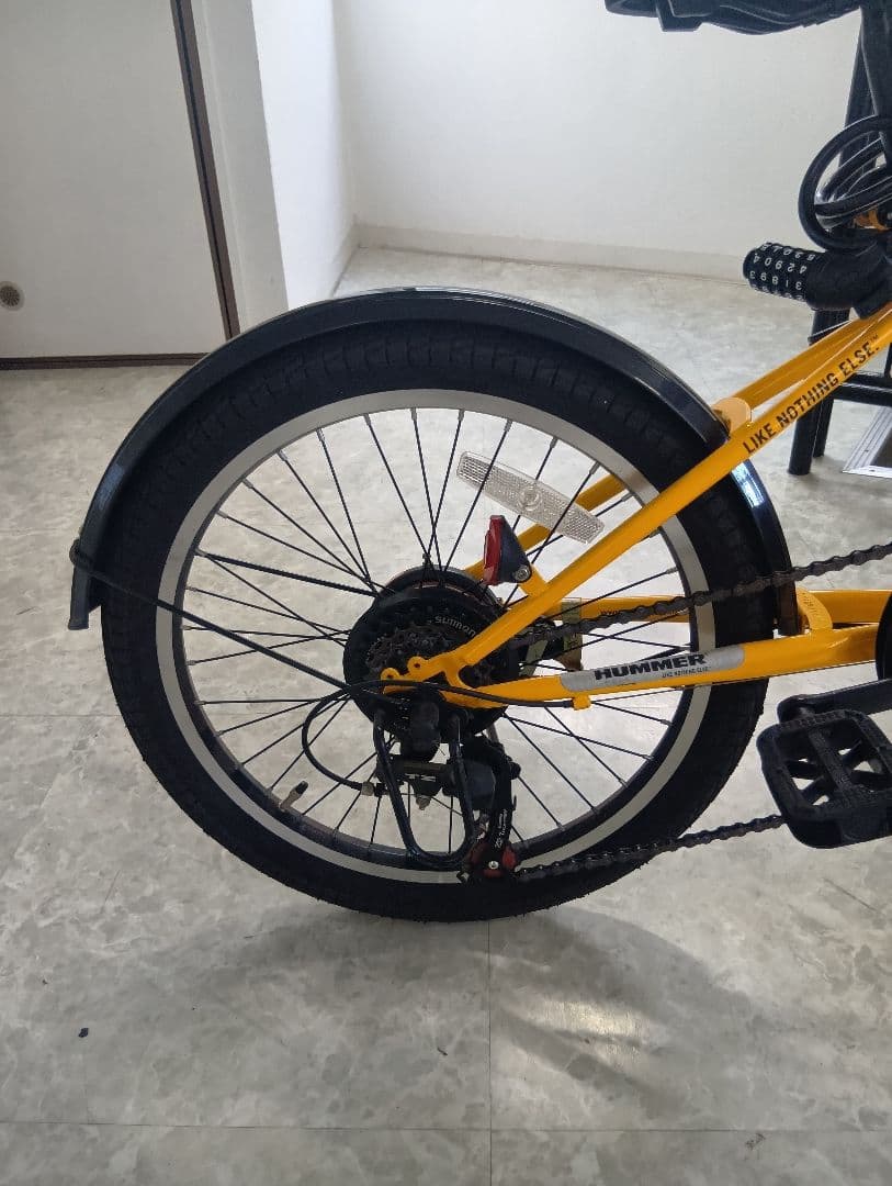 【期間限定お値下げ中！】HUMMER 折りたたみ自転車 20インチ 黄色