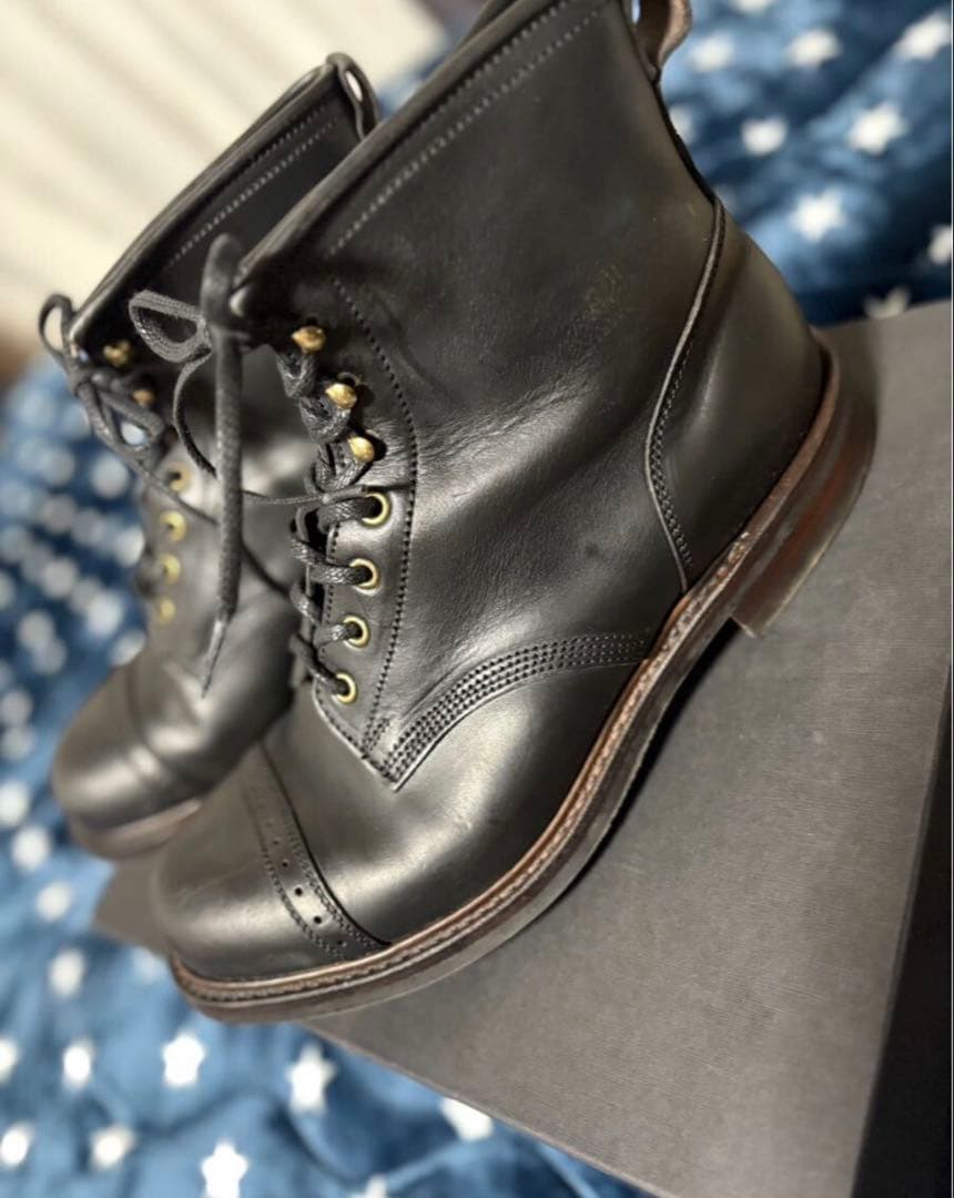 RRL BOWERY ブーツ　BLACKsize 11D 袋　箱　変え紐付き