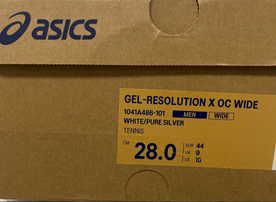 シューズ(男性用) asics GEL-RESOLUTION X OC WIDE 28cm