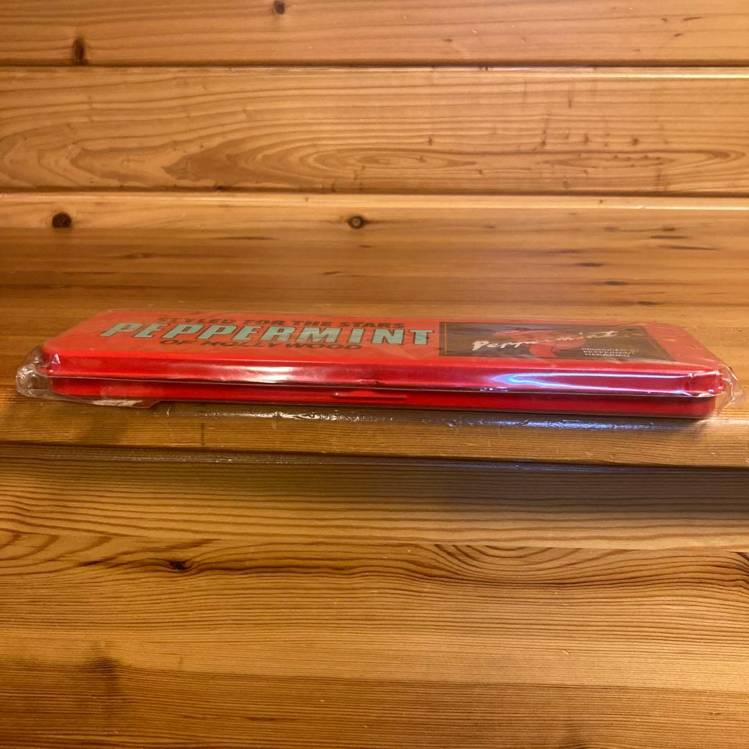 80年代当時物PEPPERMINT ペパーミント缶ペンケース3個セットロカビリー