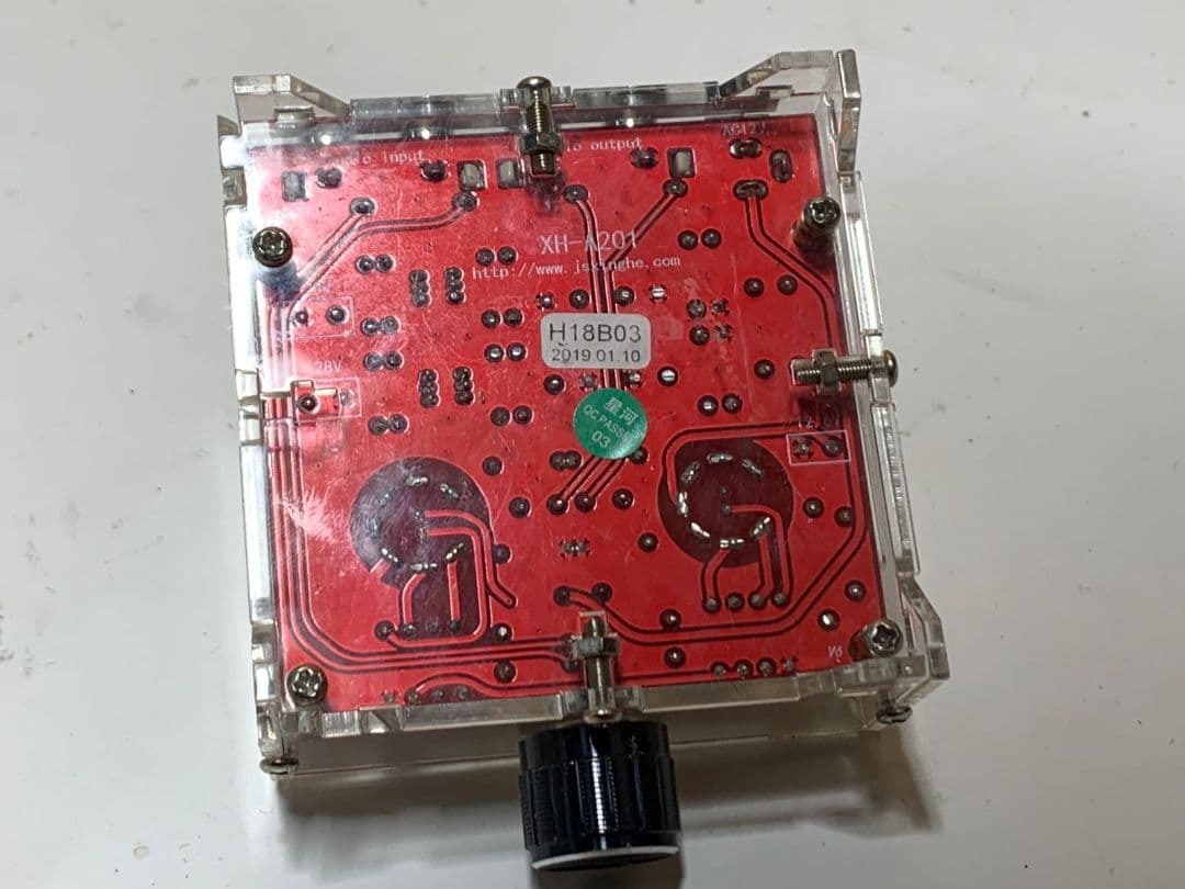 真空管アンプ 本体 透明アクリル XH-A201 2019年製