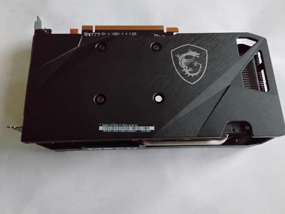 グラフィックボード・グラボ・ビデオカード MSI Radeon RX 6600 XT MECH 2X 8G OC