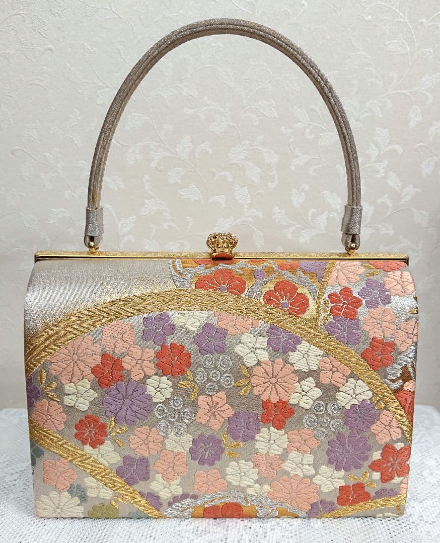 和装用バッグと草履セット 鈴乃屋 西陣織バッグ 本革草履