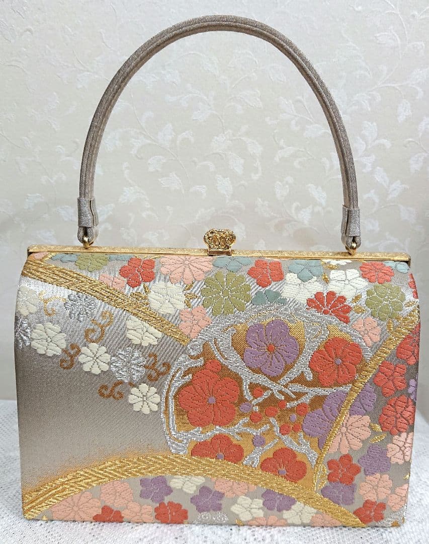 和装用バッグと草履セット 鈴乃屋 西陣織バッグ 本革草履