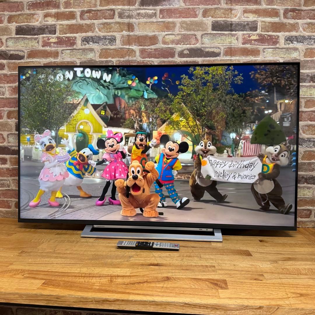 東芝 55V型 4Kチューナー内蔵 液晶テレビ レグザ 55M530X W録画○