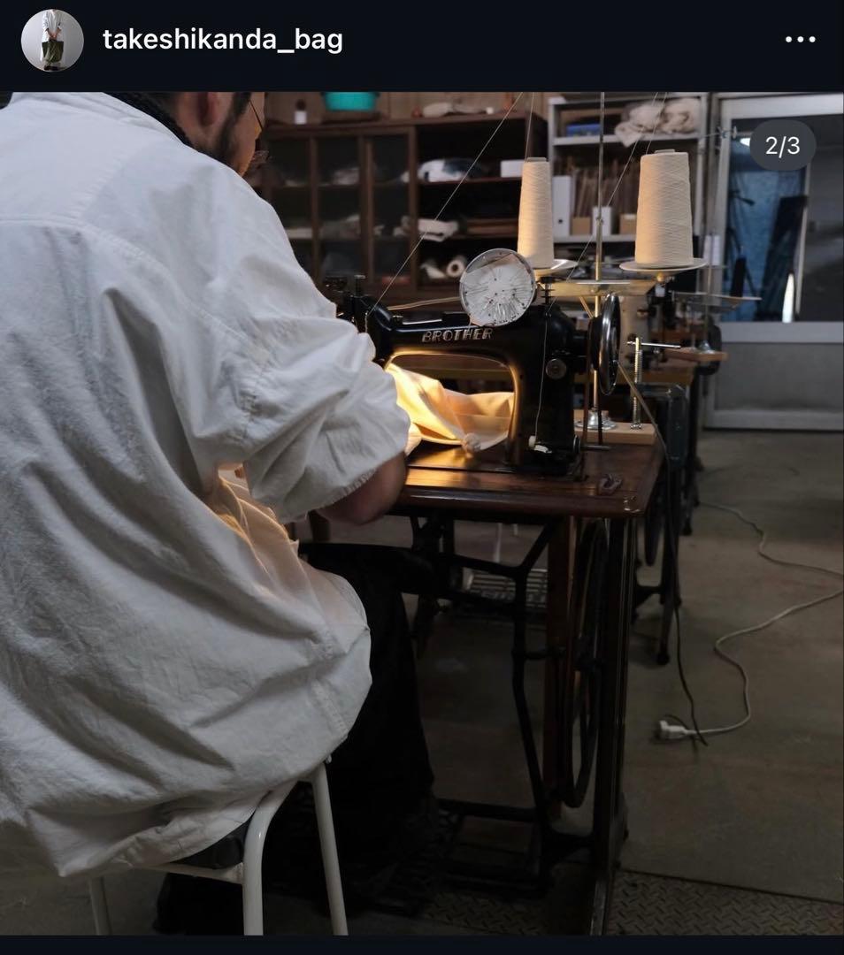 【takeshi kanda】キャンバスリュック/きなり