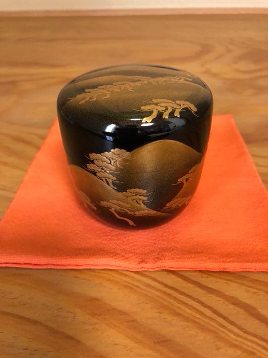ナツメ 輪島塗 茶平一斎 遠山利休棗 蒔絵 箱付き