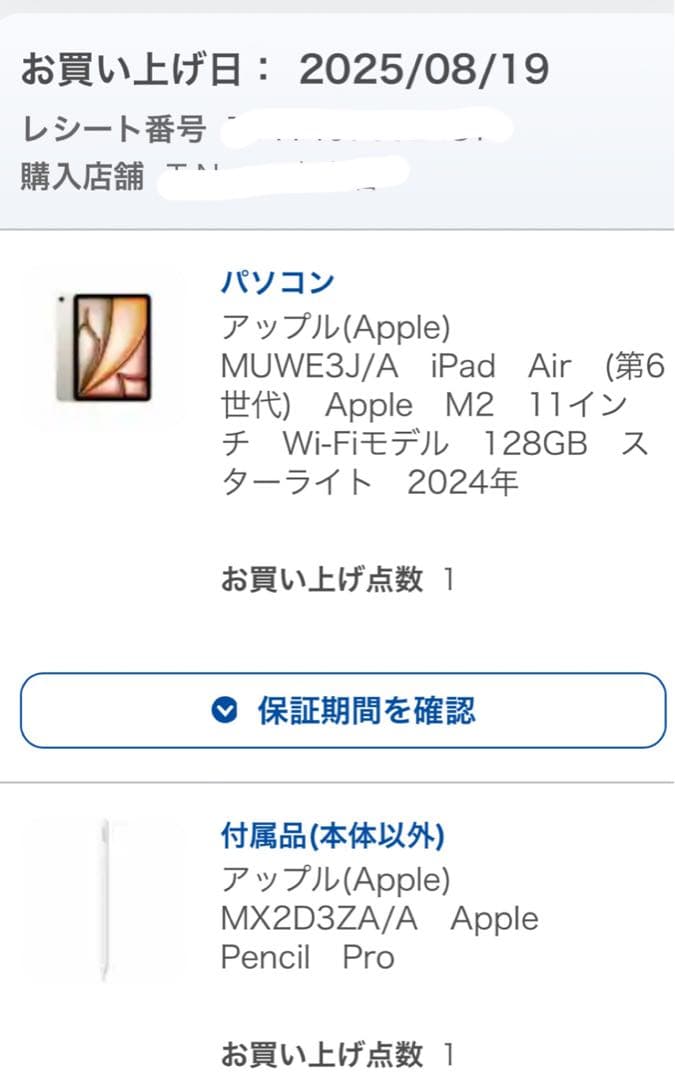 Apple iPad air 第6世代 11インチ PencilPro