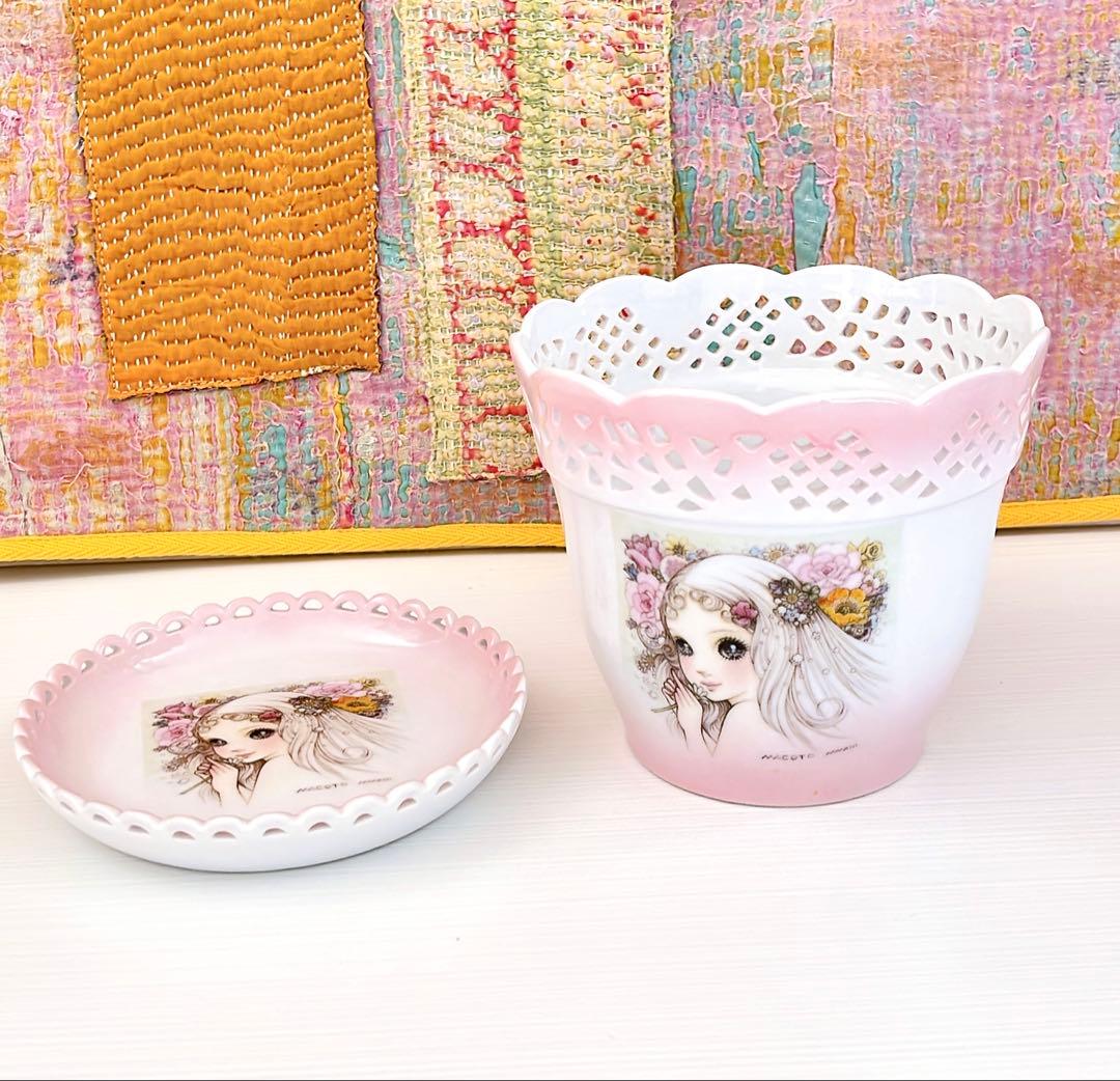 マコトクチュール 高橋真琴 陶器 時計 カップ 皿 鉢カバー アナスイ 8点