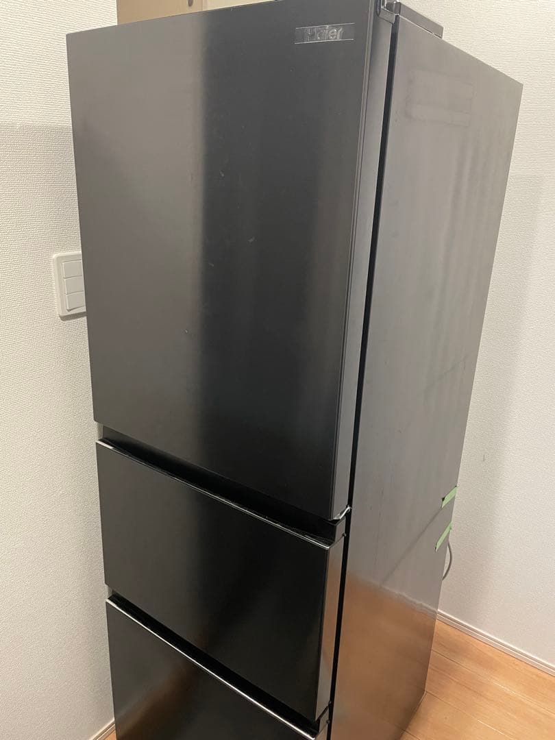 ハイアール JR-CV29A ブラック 286L 3ドア冷蔵庫　2022年製