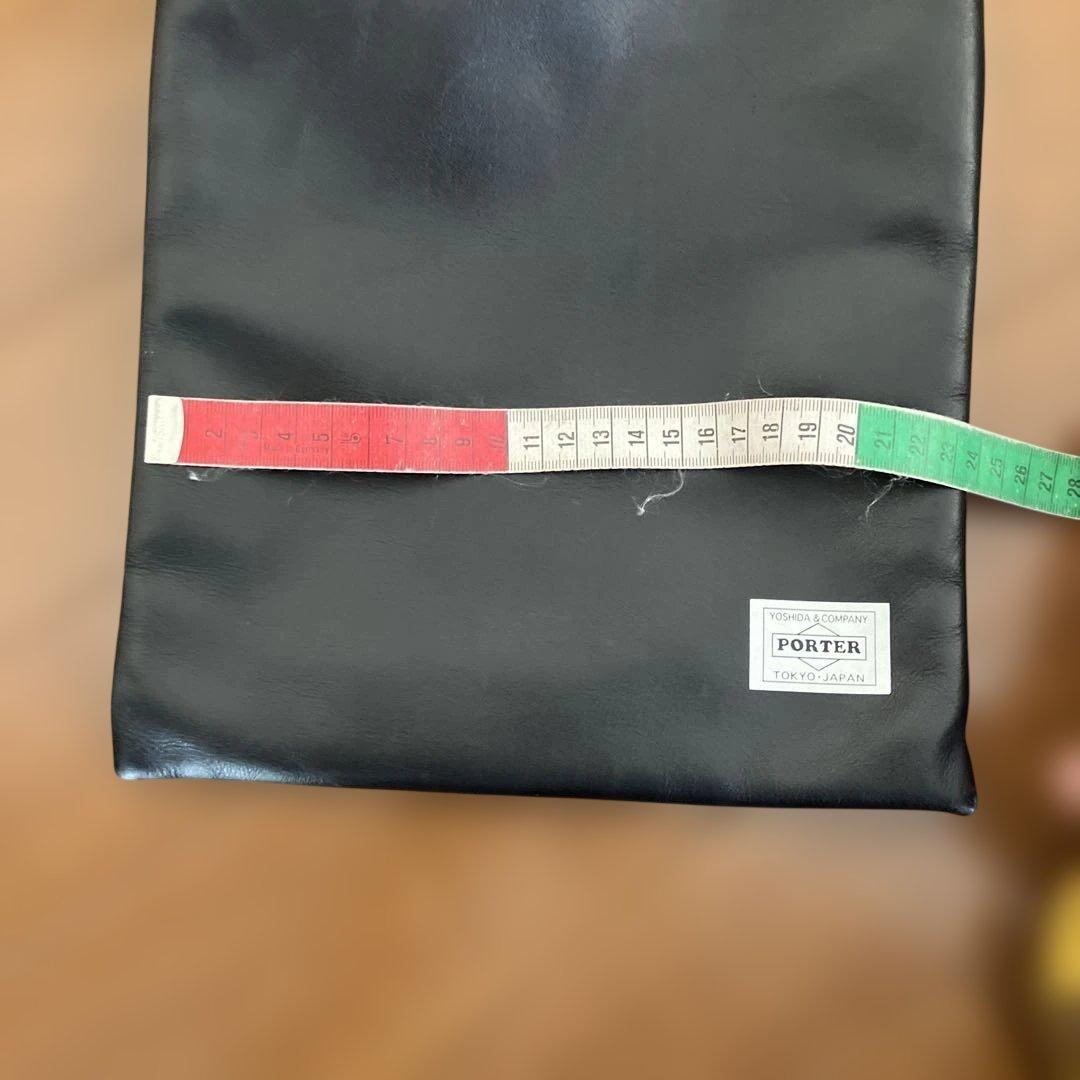PORTER ブラック ドローストリングバッグ