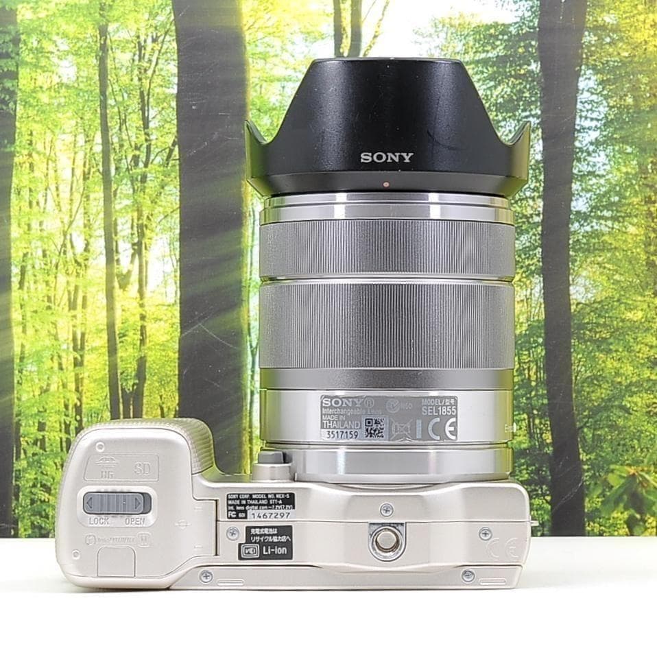 スマホ転送セット☆ソニー NEX-5☆動画撮影もGood☆珍しいゴールドカラー