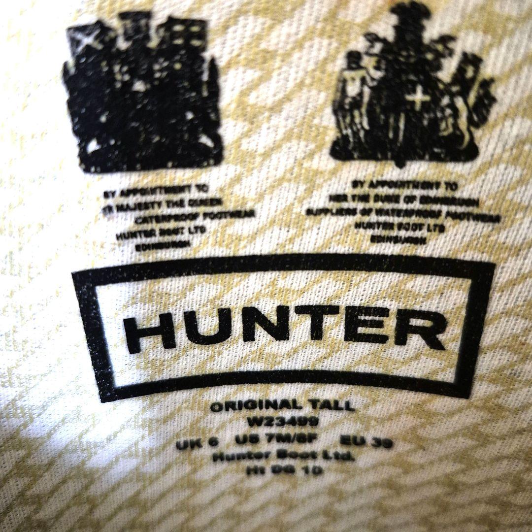 未使用品 HUNTER ロング レインブーツ SIZE UK 6
