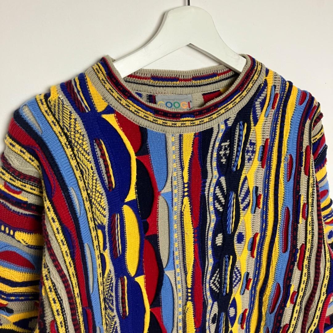 COOGI クージー 3Dニット　カラフル セーター　XL コットン