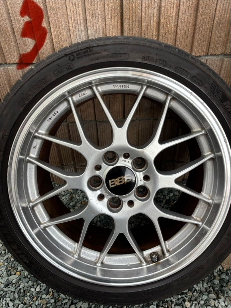 BBS 18インチ ホイールセット ミシュランタイヤ付き