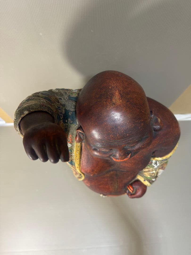 2306 九谷焼　布袋　縁起物 七福神 置物 特大　高60cm  神仏物 時代物