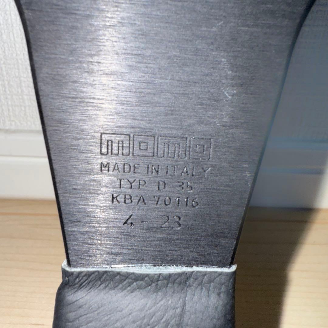 MOMO チューナー ブラック 33パイ ハンドル レッドステッチ