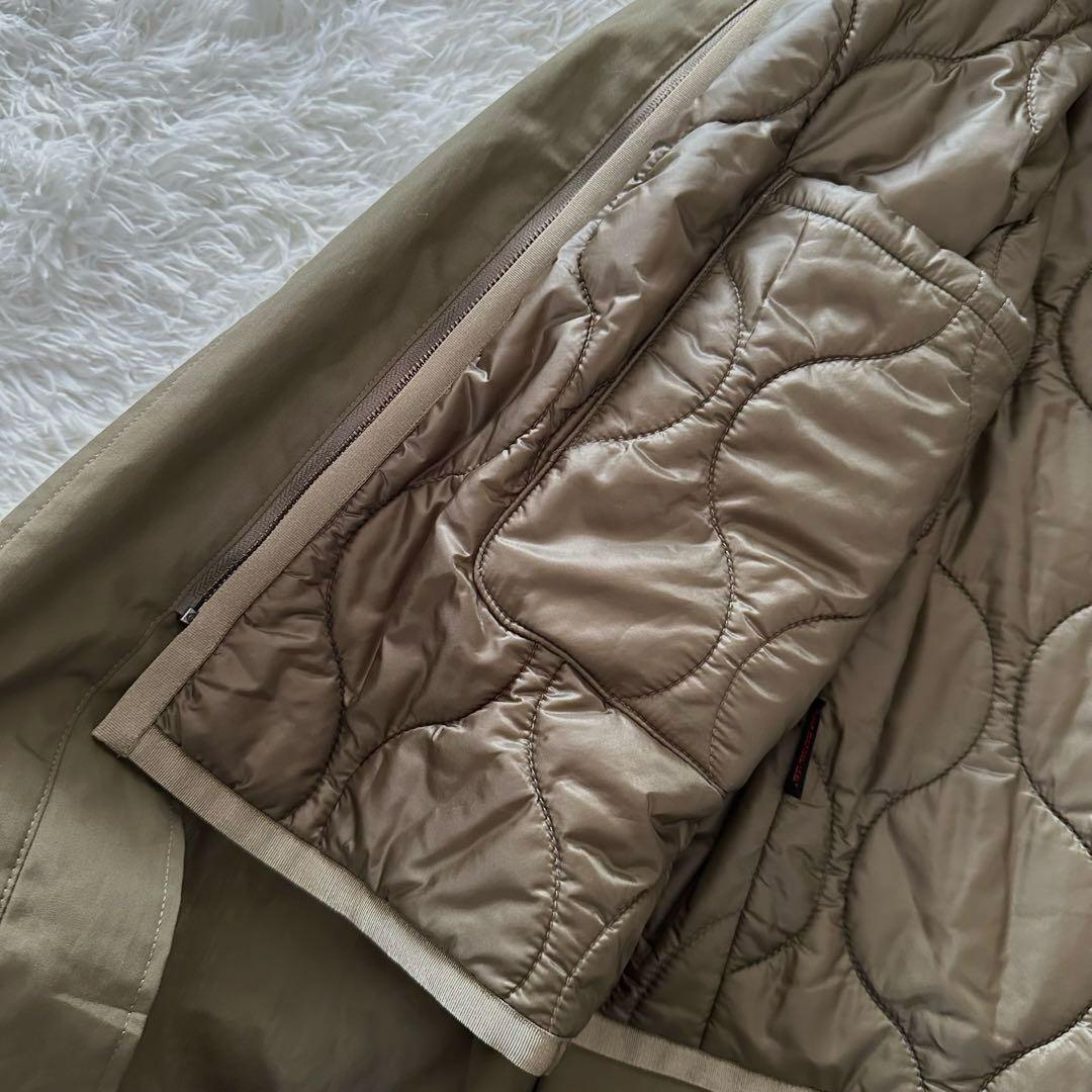 美品【Whim Gazette】ウィム ガゼット　モッズコート　ライナー付カーキ